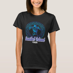 Sanibel Island Souvenirs Florida Tribal Sea Turtle T-Shirt