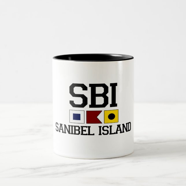 Sanibel Island. Two-Tone Coffee Mug (Center)