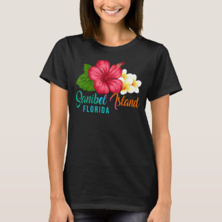 Sanibel Island Vacation Florida Tropical Hibiscus T-Shirt