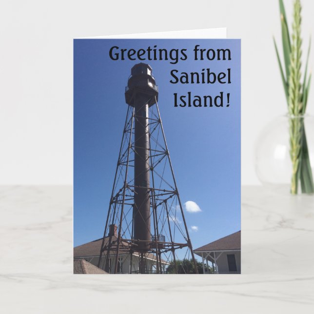 Sanibel lighthouse greeting card (Front)