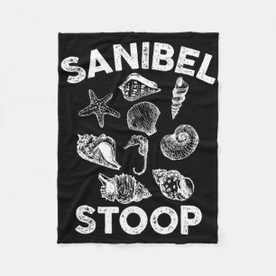 Sanibel Stoop Seashells Sanibel Island Florida Bea Fleece Blanket