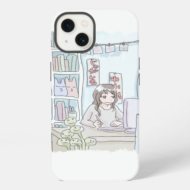 Sanishiji miscellaneous goods shelf iPhone case (Back)