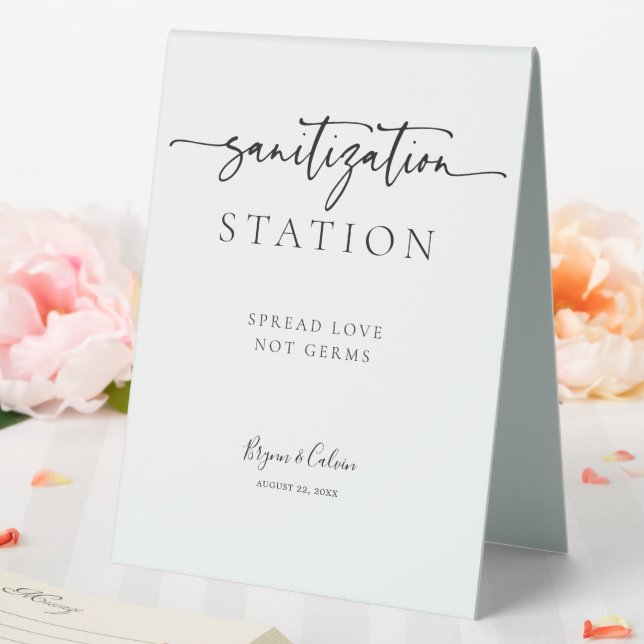 Sanitisation Wedding Sign Reception Decor B613 (In SItu (Wedding))