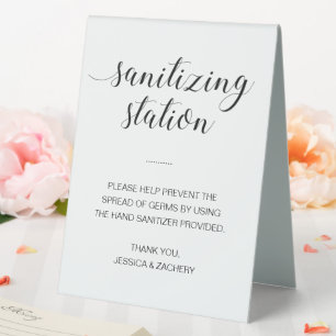 Sanitising Station Hand Sanitizer Wedding
