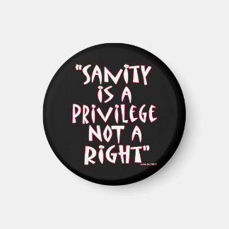 Sanity is a Privilege not a Right Magnet