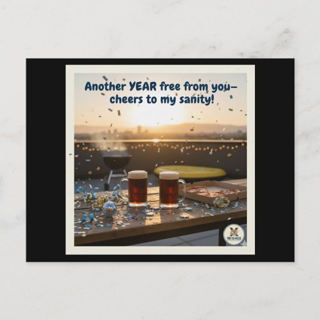 sanity (m) holiday postcard (Front)