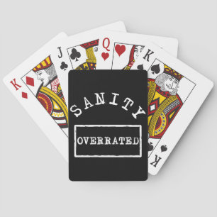 Sanity Overrated Jumbo Playing Cards