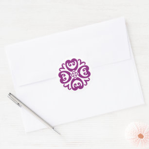 Sankofa Adinkra Mandala - African Heritage Classic Round Sticker