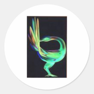 Sankofa birds classic round sticker