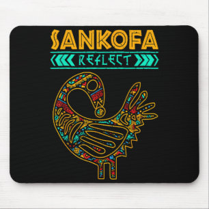 Sankofa Black History Afro African Pride Men Women Mouse Pad