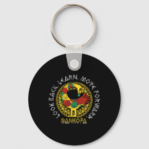 Sankofa Black History Month Adinkra Ghana  Key Ring