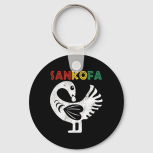 Sankofa Juneteenth Ghana Adinkra Symbol Sankofa Key Ring