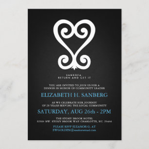 Sankofa   Learn From History Event   Party Invitation