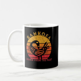 Sankofa Retro Vintage Learn From The Past African Coffee Mug