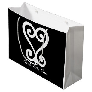Sankofa   Return and get it - Adinkra Symbol Large Gift Bag