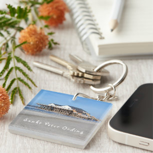 Sankt Peter Ording House on stilts photo with text Key Ring