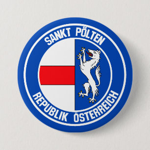 Sankt Pölten Round Emblem 7.5 Cm Round Badge