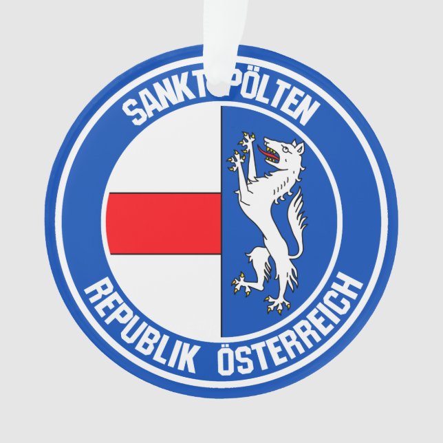 Sankt Pölten Round Emblem Ornament (Front)
