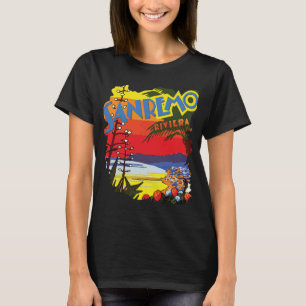 Sanremo Beach Riviera Sunny Travel T-Shirt