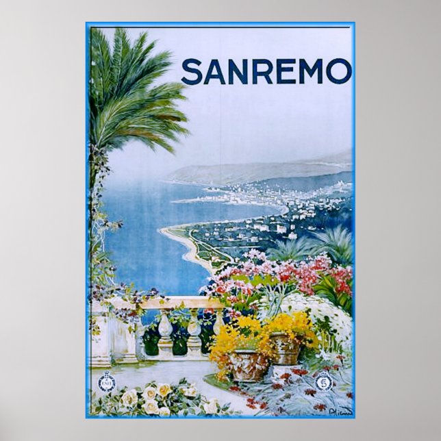 Sanremo, Italy Print (with border) (Front)