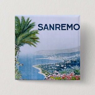 Sanremo, Italy Square Button