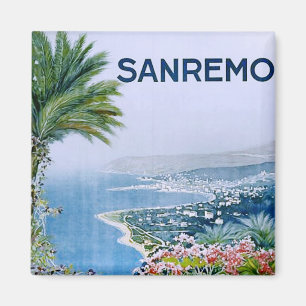 Sanremo, Italy Square Magnet