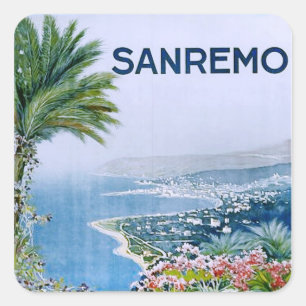 Sanremo, Italy Square Stickers