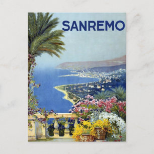 Sanremo Italy Vintage Postcard