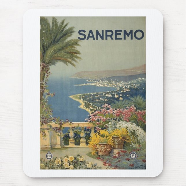 Sanremo poster 1920 mouse pad (Front)