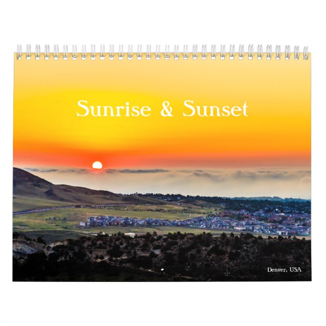 Sanrise and Sunset Calendar (Cover)