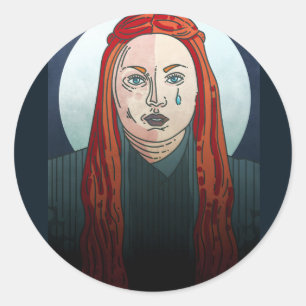 Sansa Stark Game of Thrones Classic Round Sticker
