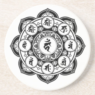 Sanskrit Mandala Coaster