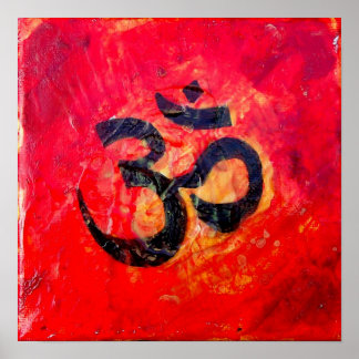 Sanskrit Om Symbol Poster