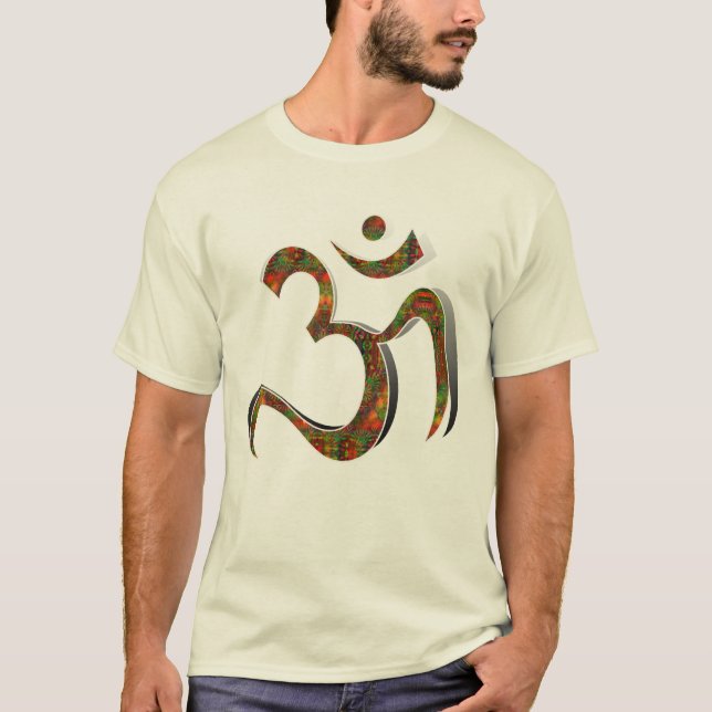 Sanskrit Yoga OM Meditation Namaste T-Shirt (Front)