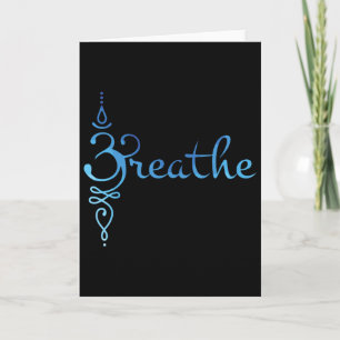 Sanskrit Zen Yoga Meditation Breathing Symbol Card