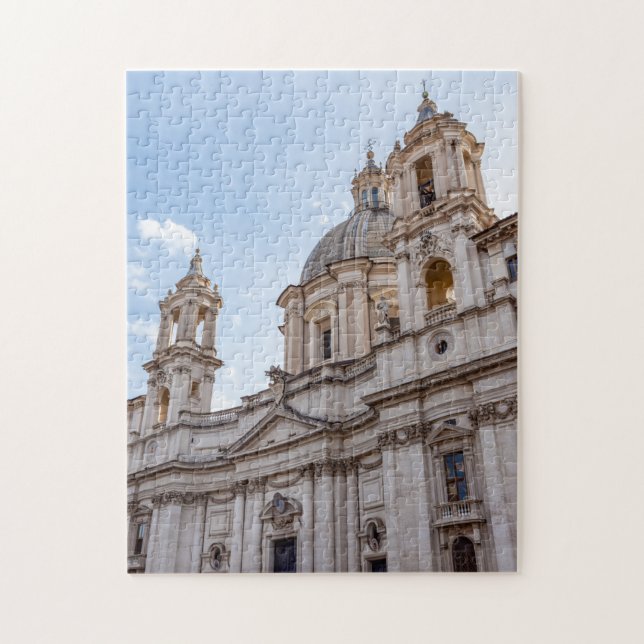Sant Agnese Church in the Piazza Navona - Rome Jigsaw Puzzle (Vertical)