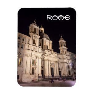 Sant Agnese Church in the Piazza Navona - Rome Magnet
