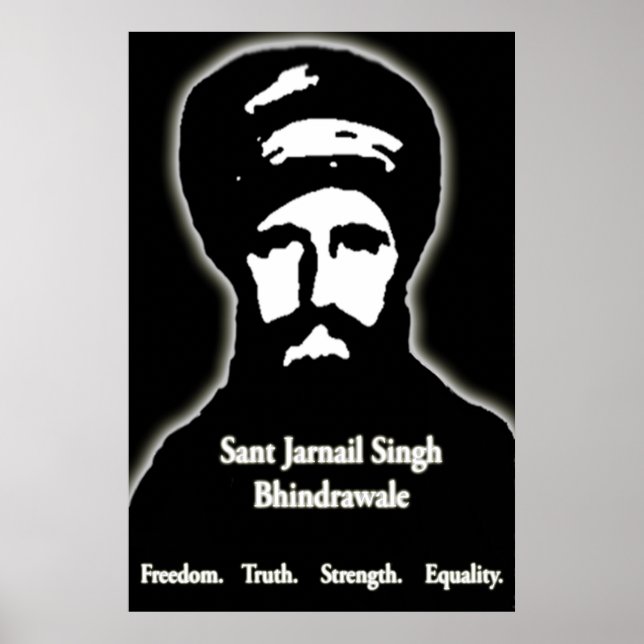 Sant Jarnail Singh Bhindrawale Poster (Front)