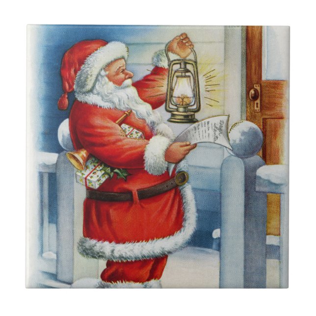 Santa 001 ceramic tile (Front)