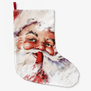 Santa 023 large christmas stocking