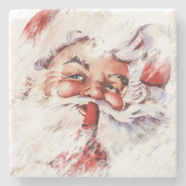 Santa 023 stone coaster (Front)