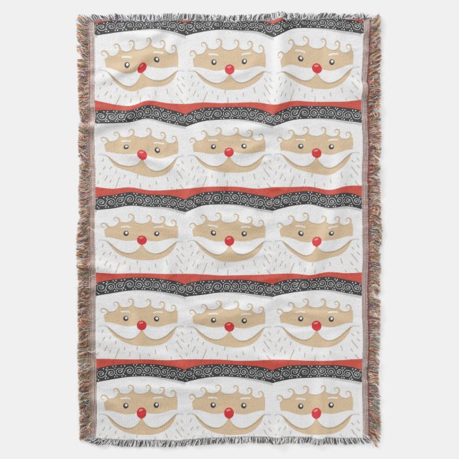 Santa 026 throw blanket (Front Vertical)