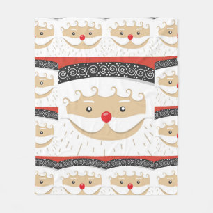 Santa 027 fleece blanket