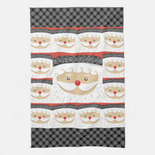 Santa 027 tea towel