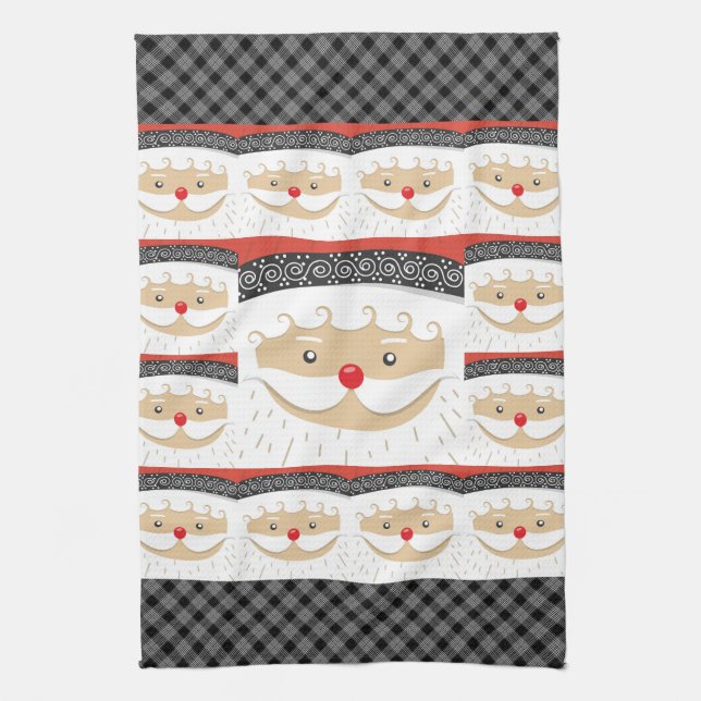 Santa 027 tea towel (Vertical)