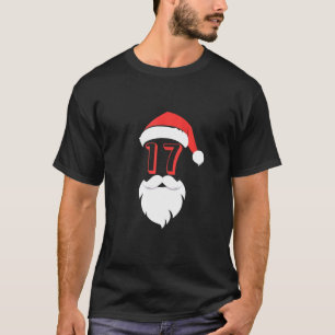 Santa 17 Years Old Graphic Tee - 17th Birthday Chr