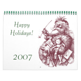 santa 1, Happy Holidays!, 2007 Calendar
