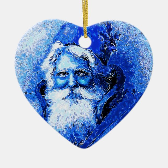 Santa 2014-1048 ceramic tree decoration (Front)