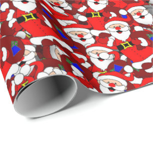 Santa 30 inches x 6 feet Wrapping Paper