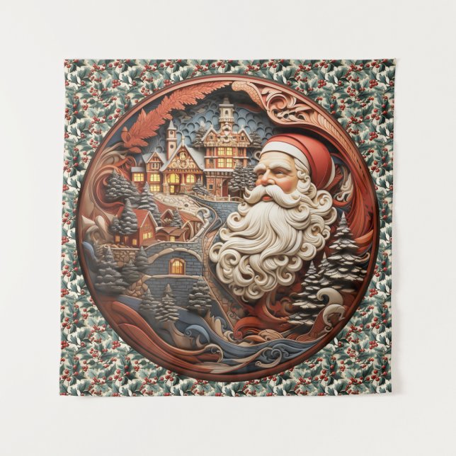 Santa 3D Tapestry (Front)